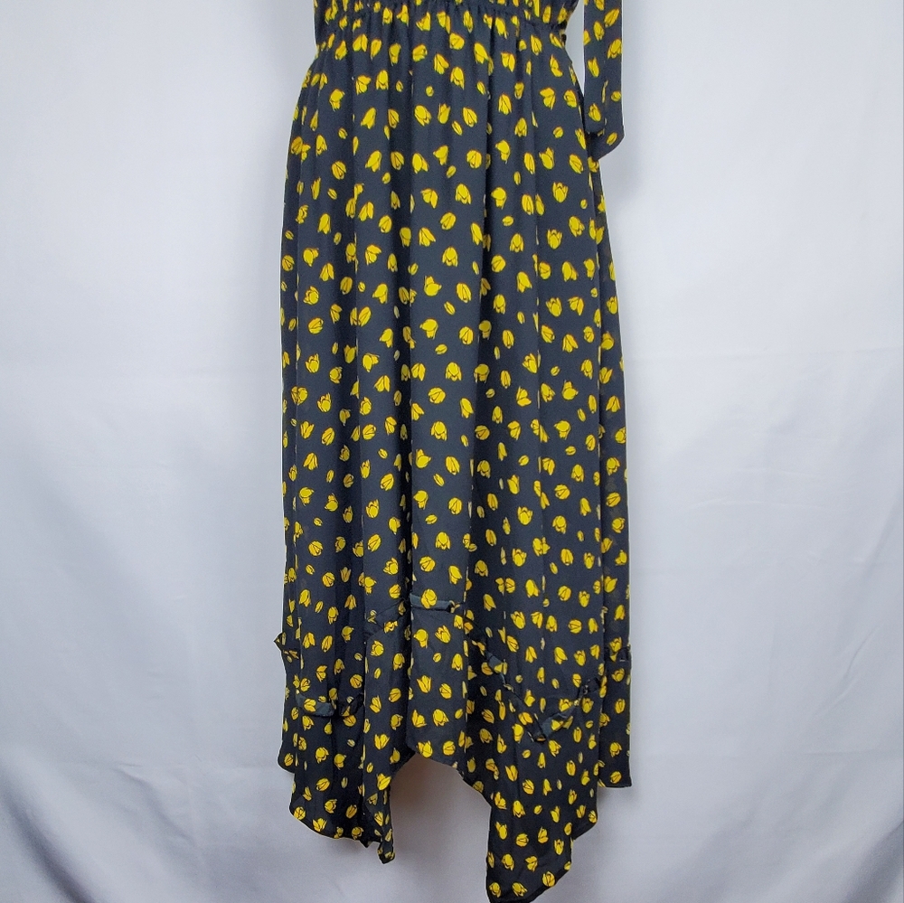 Who What Wear Black Floral Dress XS - Picture 5 of 16